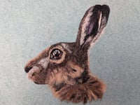 Hare Needle Felt Lampshade 