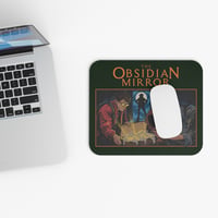 Image 3 of Retro Mouse Pad - MYSTERY BOOK Vintage Street Art - The Obsidian Mirror