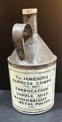 Image 5 of Antique (l1800S-e1900S) British Jamieson & Co. Neat's Foot Oil Metal Can