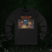 Image 4 of Long Sleeve Tee - MYSTERY BOOK Vintage Street Art - The Obsidian Mirror