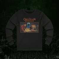Image 5 of Long Sleeve Tee - MYSTERY BOOK Vintage Street Art - The Obsidian Mirror