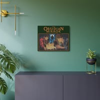 Image 1 of Metal Art Sign – MYSTERY BOOK Vintage Street Art Wall Decor - The Obsidian Mirror