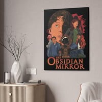 Image 1 of Movie Art Canvas Print - ENSEMBLE Retro Horror Film Street Art - The Obsidian Mirror
