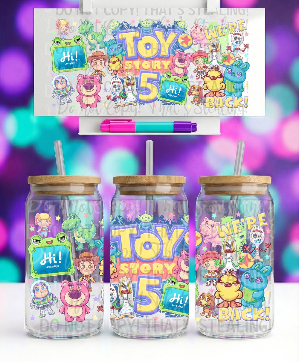 Image of Toy Story 5 Uv Dtf Wrap     W0718