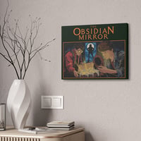 Image 1 of Movie Art Canvas Print - MYSTERY BOOK Vintage Street Art - The Obsidian Mirror