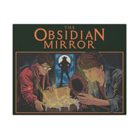 Image 3 of Movie Art Canvas Print - MYSTERY BOOK Vintage Street Art - The Obsidian Mirror