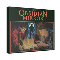 Image 4 of Movie Art Canvas Print - MYSTERY BOOK Vintage Street Art - The Obsidian Mirror