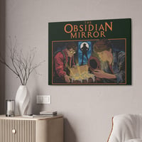 Image 2 of Movie Art Canvas Print - MYSTERY BOOK Vintage Street Art - The Obsidian Mirror
