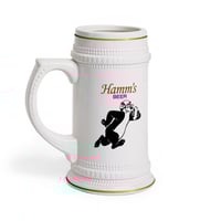Image 1 of Vintage Hamm's Beer Rugby Stein Mug Ceramic 220z ORCA Coating