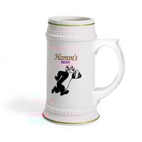 Image 2 of Vintage Hamm's Beer Rugby Stein Mug Ceramic 220z ORCA Coating