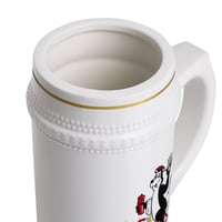 Image 3 of Vintage Hamm's Beer Cycling Stein Mug Ceramic 220z ORCA Coating