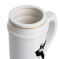 Image 3 of Vintage Hamm's Beer Baseball Stein Mug Ceramic 220z ORCA Coating