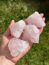 Image 1 of Raw Rose Quartz Chunks