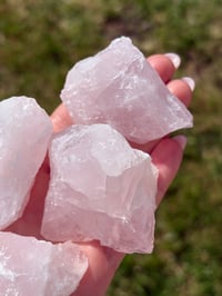 Image 2 of Raw Rose Quartz Chunks