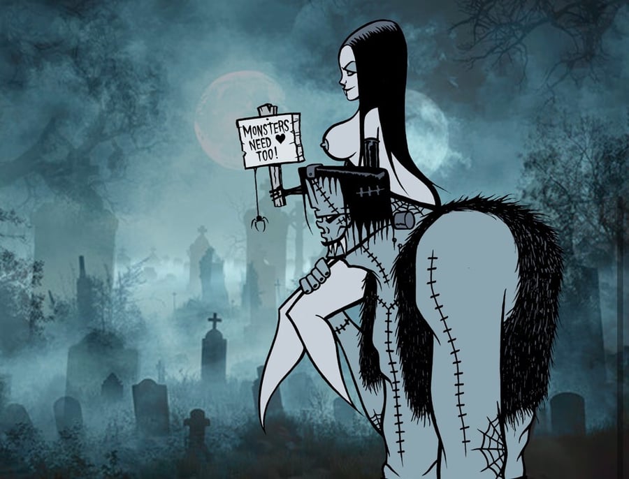 Image of NEW! Monsters need love too!  - signed print 