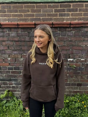 Image of Spirit of 58 Unisex Heavyweight Hoodie in Espresso 