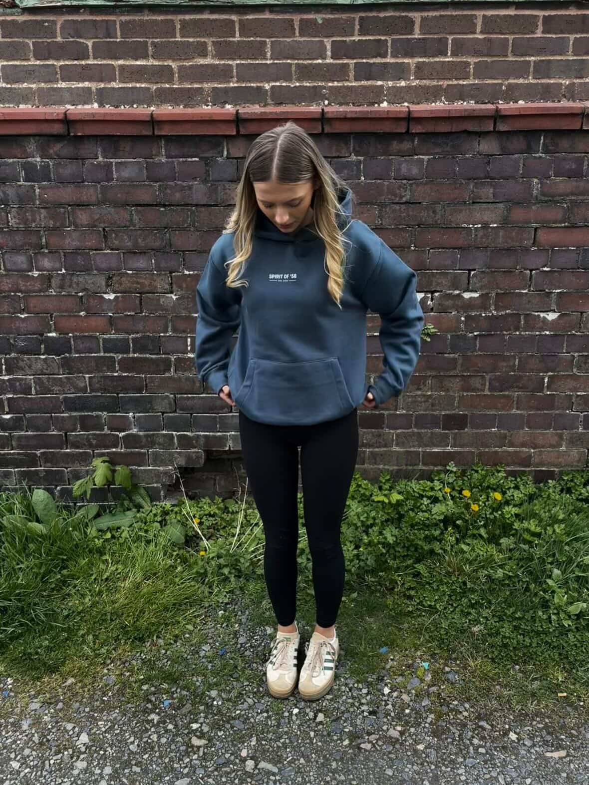 Image of SO58 Unisex Heavyweight Hoodie in Airforce Blue 
