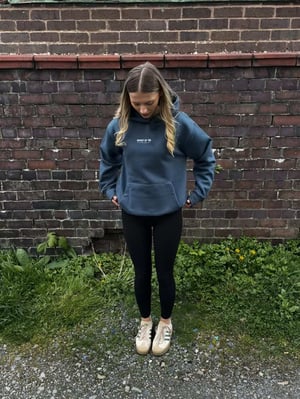 Image of SO58 Unisex Heavyweight Hoodie in Airforce Blue 