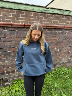 Image of SO58 Unisex Heavyweight Hoodie in Airforce Blue 