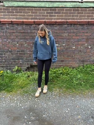 Image of SO58 Unisex Heavyweight Hoodie in Airforce Blue 