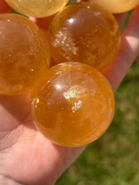 Image 2 of Honey Calcite Spheres
