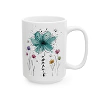 Image 7 of Mamam Floral  Ceramic Mug —  Tea or  Coffee Cup (11oz, 15oz)
