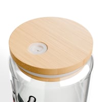 Image 5 of  Skeleton Hand ‘Rock On’ with Roses - 16 0z Slipper glass cup.