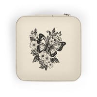 Image 6 of Butterfly and flowers Jewelry Travel Case