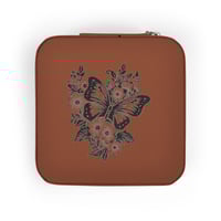 Image 12 of Butterfly and flowers Jewelry Travel Case