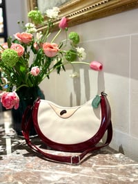 Image 4 of The Apple Slice Bag, a roomy bag for whimsical adventures