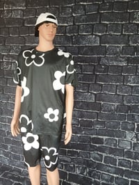 Image 5 of Men's black and white short set size 1XL, 2XL, 3XL, 4XL