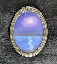 Original Painting, Moonlight Seascape