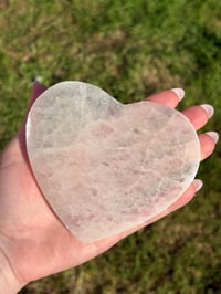 Image 1 of Selenite Heart Charging Plate