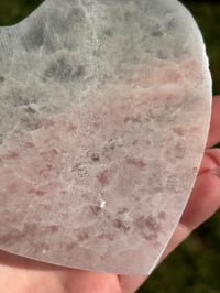 Image 7 of Selenite Heart Charging Plate