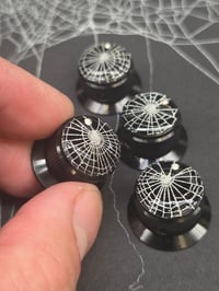Image 1 of Preserved Web Guitar potentiometer knobs - Set A