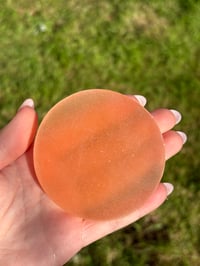 Image 4 of Peach Selenite Charging Plate