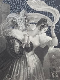 Image 6 of STATEMENT LARGE Antique Occult engraving collection with preserved web I