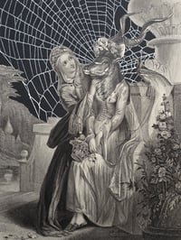 Image 2 of STATEMENT LARGE Antique Occult engraving collection with preserved web P