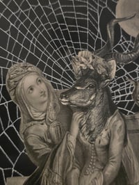 Image 6 of STATEMENT LARGE Antique Occult engraving collection with preserved web P