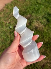Image 2 of Selenite Unicorn Horn