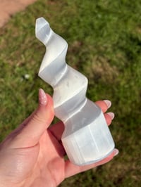 Image 3 of Selenite Unicorn Horn