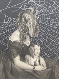 Image 2 of STATEMENT LARGE Ornate Antique Occult engraving collection with preserved web R