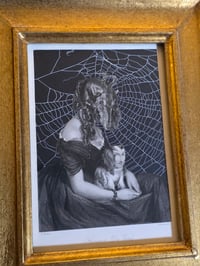 Image 3 of STATEMENT LARGE Ornate Antique Occult engraving collection with preserved web R