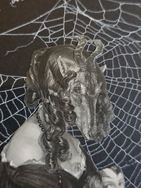 Image 6 of STATEMENT LARGE Ornate Antique Occult engraving collection with preserved web R