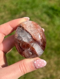 Image 1 of Fire Quartz Palmstone