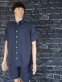 Image 4 of Men's Navy blue sophisticated blue short set size L, XL, 2XL, 3XL
