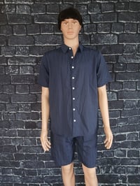 Image 5 of Men's Navy blue sophisticated blue short set size L, XL, 2XL, 3XL