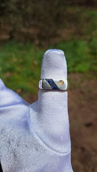 Image 1 of Lapis Lazuli and Opal~~ Inlay Ring