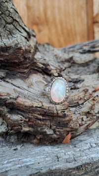 Image 1 of 6ct Ethiopian Opal, Sterling Silver Ring size 8