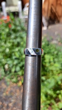 Image 2 of Abalone and Big Sur Jade ~~ Inlay Ring